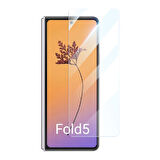 Galaxy Z Fold 5 Uyumlu Zore Etnaa Şeffaf Cam Ekran Koruyucu