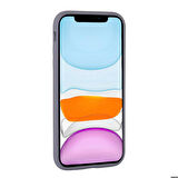 iPhone 11 Uyumlu Parlak Taşlı Tasarım Pırlanta Zore Kapak-Lila