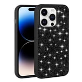 iPhone 14 Pro Max Uyumlu Parlak Taşlı Tasarım Pırlanta Zore Kılıf-Siyah