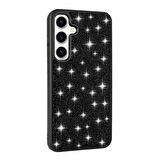 Galaxy S24 Uyumlu Parlak Taşlı Tasarım Pırlanta Zore Kapak-Siyah