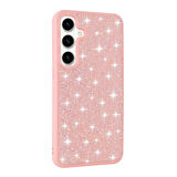 Galaxy S24 Plus Uyumlu Parlak Taşlı Tasarım Pırlanta Zore Kılıf-Pembe