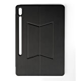 Galaxy Tab S10 Ultra ​JOEC Border Keyboard Bluetooh Bağlantılı Standlı Klavyeli Tablet Kılıfı - Siyah