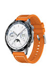 Galaxy Watch 46mm Uyumlu Krd-102 22mm Silikon Kordon-turuncu