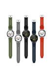 Galaxy Watch 46mm Uyumlu Krd-102 22mm Silikon Kordon-turuncu