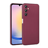 Galaxy A25 Kılıf Zore Premier Silikon Kapak-Mürdüm