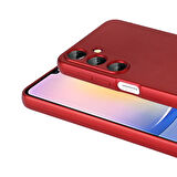 Galaxy A25 Kılıf Zore Premier Silikon Kapak-Mürdüm