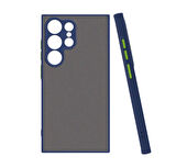 Galaxy S24 Ultra Uyumlu Zore Hux Kılıf-Lacivert