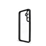 Galaxy S24 Uyumlu Kamera Korumalı Şeffaf Arka Yüzey Zore New Roll Kılıf-Siyah