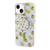 iPhone 15 Zore Magsafe Şarj Özellikli Tak-Çıkar Pop Soketli Zore Tiktok Kılıf-Yeşil