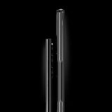 Galaxy S24 Ultra Uyumlu Şeffaf Sert PC Arka Yüzey Tasarımlı Zore Edo Kapak-Gri