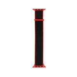 Watch 44mm Kordon Band-03 Serisi Hasır Strap Kayış-Kırmızı-Siyah