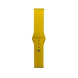Huawei GT2 42mm Band Serisi 20mm Klasik Kordon Silikon Strap Kayış-Sarı