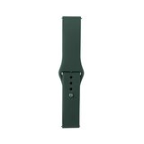 Huawei GT2 42mm Band Serisi 20mm Klasik Kordon Silikon Strap Kayış-Pine Yeşil