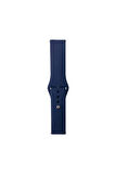 Galaxy Watch Active 2 40mm Band Serisi 20mm Klasik Kordon Silikon Strap Kayış-gri