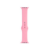 Watch 42mm Band Serisi Klasik Kordon Silikon Strap Kayış-Pembe