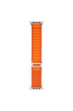 Apple Watch 7 41mm Band-74 Hasır Kordon-turuncu