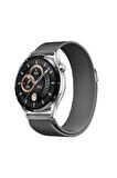 Honor Magic 2 46mm Band-12 22mm Metal Hasır Kordon-siyah