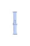 Apple Watch 42mm Band Serisi Klasik Kordon Silikon Strap Kayış-Light Lavender