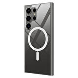 Galaxy S24 Ultra Kılıf Kamera Korumalı Magsafe Sert PC Zore Porto Kapak-Renksiz