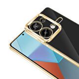 Xiaomi Redmi Note 13 Pro 4G Kılıf Kamera Korumalı Logo Gösteren Zore Omega Kapak-Rose Gold
