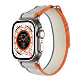 Apple Watch Ultra 49mm Hasır Kordon Zore KRD-106 Strap Kayış-Lacivert