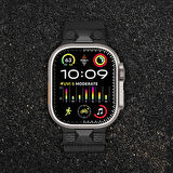 Apple Watch Ultra 49mm Zore KRD-107 Metal Hasır Kordon