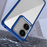 Xiaomi Redmi 13C Kılıf Zore Flora Kapak-Siyah