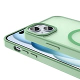 iPhone 15 Plus Kılıf Magsafe Şarj Özellikli Mat Arka Yüzey Zore Sio Kapak-Gri