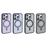 Apple iPhone 14 Pro Max Kılıf Magsafe Şarj Özellikli Mat Arka Yüzey Sio Kapak