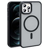 Apple iPhone 11 Pro Max Kılıf Magsafe Şarj Özellikli Mat Arka Yüzey Sio Kapak