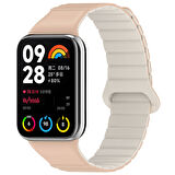 Xiaomi Redmi Watch 4 Silikon Kordon Zore KRD-105 Strap Kayış-Siyah-Turuncu