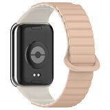 Xiaomi Mi Band 8 Pro Silikon Kordon Zore KRD-105 Strap Kayış-Pudra