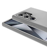 Galaxy S24 Ultra Kılıf Magsafe Şarj Özellikli Sıvı Teknolojili Silinebilir Sert Zore Kivi Kapak-Kırm