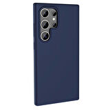 Galaxy S23 Ultra Kılıf Magsafe Şarj Özellikli Sıvı Teknolojili Silinebilir Sert Zore Kivi Kapak-Koyu