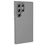 Galaxy S23 Ultra Kılıf Magsafe Şarj Özellikli Sıvı Teknolojili Silinebilir Sert Zore Kivi Kapak-Kırm