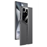 Galaxy S23 Ultra Kılıf Ultra İnce Kamera Korumalı Sert Rubber Zore Procase Kapak-Mor