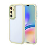 Galaxy A05S Kılıf Kamera Korumalı Renkli Kenar ve Çerçeve Tasarımlı Zore Vitamin Kapak-Yeşil