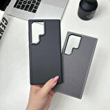 Galaxy S24 Ultra Kılıf Magsafe Şarj Özellikli Karbon Fiber Görünümlü Zore Troy Kapak-Siyah