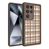 Galaxy S24 Ultra Kılıf Kamera Korumalı Baskılı Arka Yüzey Zore Klas Kapak-Beyaz
