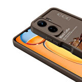 Xiaomi Redmi 13C Kılıf Kamera Korumalı Baskılı Arka Yüzey Zore Klas Kapak-Siyah