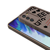 Galaxy S21 FE Uyumlu Kılıf Kamera Korumalı Baskılı Arka Yüzey Klas Kapak
