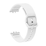 Galaxy Fit 3 Silikon Kordon Zore KRD-110 Strap Kayış-Beyaz