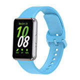 Galaxy Fit 3 Silikon Kordon Zore KRD-110 Strap Kayış-Mavi