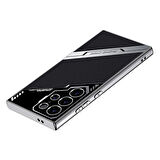 Galaxy S23 Ultra Kılıf Kamera Korumalı Suni Deri Tasarım Zore Yeni Seri Procase Kapak-Siyah