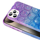 Apple iPhone 15 Pro Max Kılıf Simli 3D Desenli Zore Hacar Kapak-Beyaz