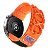 Galaxy Watch 46mm Zore KRD-112 22mm Orbital Örgülü Halat Tasarımlı Naylon Kumaş Hasır Kordon-Gri