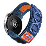 Galaxy Watch 46mm Zore KRD-112 22mm Orbital Örgülü Halat Tasarımlı Naylon Kumaş Hasır Kordon-Yeşil