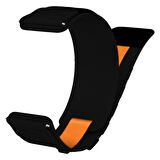 Galaxy Watch 42mm Zore KRD-112 20mm Orbital Örgülü Halat Tasarımlı Naylon Kumaş Hasır Kordon-Yeşil