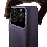 Apple iPhone 14 Pro Max Kılıf Ultra İnce Kamera Korumalı Sert Rubber Zore Procase Kapak-Derin Mor