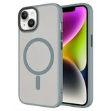 Apple Uyumlu iPhone 15 Kılıf Mat Arka Yüzey Wireless Şarj Özellikli Zore Flet M-safe Kapak